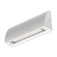 ledscom.de LED Wandleuchte/Treppenlicht SEGIN für außen, IP54, flach, Downlight matt, eckig, 6,2 W, 566lm, warmweiß