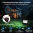 iLC RGB LED Strahler 80W, RGBW-Farbwechsel Flutlicht entspricht 800 W, 16 million Farben Gruppierung Timer, 2700K Warmweiß, Wasserschutzart IP66 Außen Innen (2er-Pack)