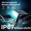 Linkind Bunt Solarlampen für Halloween, RGB & Weiß Solar Strahler Garten mit 10 Modi, Solar Außenleuchte 2 Montage, IP67 Außen Gartenstrahler für Party, Bäume, Vorgarten, Hof, 6 Stück