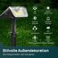 Linkind solarlampen 2 in 1 Solar Strahler Außen mit Bewegungsmelder 3000K & 6500K, 60-LEDs Außen Gartenstrahler mit Dauerlicht und Lade-anzeige, IP67 Wasserdicht Solar Wegelampen 8M/120°, 3 Stück