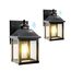COLBOR Solarlampen für Außen, 2 Pack Solar-Wandlaterne mit Bewegungssensor, IP65 Wasserdichte Solarleuchten Vintage für Garage, Garten und Patio