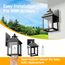 COLBOR Solarlampen für Außen, 2 Pack Solar-Wandlaterne mit Bewegungssensor, IP65 Wasserdichte Solarleuchten Vintage für Garage, Garten und Patio