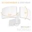 SSC-LUXon NORSU Außenleuchte mit Bewegungsmelder Doppel Strahler - Aussenlampe inkl. Eck-Adapter & Dämmerungssensor IP65 neutralweiß