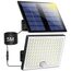 Realky Solarlampen für Außen,Solarleuchte mit Bewegungsmelder,113 LED Solar Strahler IP65 Wasserdichte Solar-Split Wandleuchte mit 5m Kabel für Garage, Garten, Hof, Stufen, Haustüren, Rasen - 1 Stück