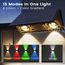 IIRARA Solar Wandleuchte Aussen, Solarlampen für Außen Nach Oben und Unten Beleuchtet, 4 LEDs, Wasserdichte Außenwandleuchten für Garten Balkon Terrasse Treppen Wandleuchten Warm RGB 6er