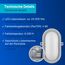REV Kellerlampe - Feuchtraumleuchte LED oval (5,5W, 450lm, IP44), einsetzbar als Decken- oder Wandlampe, Feuchtraumlampe, grau