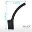 max K O M F O R T LED Aussenleuchten Wand-leuchte Wandlampe neutralweiß 4000K Flurleuchte Fluter 15W schwarz modern IP54 PIRIT-BK-0