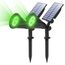 T-SUN Gartenstrahler Solar, 2 Stück 4 LED Garten Solarlampe Solarleuchten, Helle Garten-Licht, 2 Beleuchtungsmodi, Sicherheitsbeleuchtung,Großes Außenlicht für Rasen, Wege, Auffahrt, Terrasse (Grün)