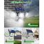 zemty Solarlampen für Außen mit Bewegungsmelder, [2 Stück] 306 LEDs Solar mit Bewegungsmelder 320° Superhelle Wandleuchte Aussen IP65 Wasserdichte 3 Modi Solarleuchten für Außen Garten mit 4 Köpfe
