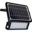 Luceco Solarbetriebenes LED-Außenflutlicht mit PIR-Bewegungssensor, Sicherheitsleuchte, Außenbeleuchtung, eckiges Design, verstellbar, Guardian, schwarz, IP65, 10W, 1080lm, 4000 K, LEXSF11B40