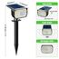 nipify Solarlampen mit Bewegungsmelder, 6 Stück Warmweiß Solarstrahler für Aussen, IP65 Wasserdicht Solar Gartenleuchten Solarleuchten LED Solar Strahler Aussen Weg Hof Gehweg