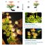 Joysing Gartendeko Solar Gartenleuchte Außen, 4 Stück Solarlampen für Außen Garten, Blume Solarlampen Wasserdicht Solar Blumen Lampe, Solar Licht mit 3 Blume für Rasen Terrasse Balkon Blumenkasten