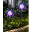 Joysing Gartendeko Solar Gartenleuchte Außen, 2 Stück 120 LED Gartenbeleuchtung Solar, 8 Modi Solar Feuerwerk Lichter Wasserdicht Gartenstecker Solarlampen für Garten Rasen Terrasse Ddeko - Mehrfarbig