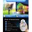 MEIHUA Solar Strahler RGB mit Fernbedienung IP66 Wasserdichte 10 Farben 30 Zyklus-Modi Gartenbeleuchtung Bunt Timer Gartenleuchte für Außen Gärten Pfad Weihnachtstag Dekoration Halloween 4 Stück