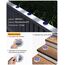 YiLaie Solarleuchten für Außen, Solarlampen für Außen garten 360° LED Solar Treppe Licht IP68 Wasserdicht mit Auto On/Off Solar Weg Licht, Weiß Licht 5700K, 4 Stück