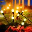 YJFWAL Firefly Solar-gartenlichter Außen 2 Stück Glühwürmchen Lichter Wasserdicht Swinging Garten Lichter für Pathway Weihnachten Yard Patio-Landschaft Dekoratives, 8LED Jede (Warm-Weiß, 2 Stück)