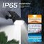Linkind LED Solarlampen für Balkon, 6500K Tageslichtweiß Solarleuchte Licht-Sensorik Gartenstrahler, IP65 Wasserdicht Außenwandleuchte 800LM Solar Strahler für Palmen, Hauswand, StarRay Serie, 2 Stück