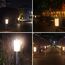 Heinstian Warmweiß Solarlampen für Außen Edelstahl Solarleuchten Garten mit Schalter ein/ausIP65 Wasserdicht LED Gartenleuchten für Terrasse, Rasen, Garten, Wege, boden (4 Stück)