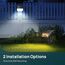 Linkind Solarlampen für außen mit Bewegungsmelder, 3 Modi& 2 Montage, 3000K Warmweiß Helle Solarleuchte 1000Lm IP67 Außenwandleuchte Garten StarRay für Einfahrt, Garage, 2 Stück