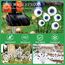 YJFWAL 4 Stück Halloween Deko Licht Outdoor, 6 LED Augäpfel Grüne Halloween LED Lichter Solar Gartenlichter Dekoration Lichterkette für Draußen Innen Spukhäuser und Partyzubehör Solarlampen für Außen