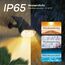 Linkind LED Solar Gartenlampen 800LM Licht-Sensorik Solarleuchten, 3000K Warmweiß Solarlicht, 22 LEDs IP65 Gartenstrahler Außenwandleuchte, 3 Modi Solarstrahler Außen StarRay, Garten Deko, 4 Stück