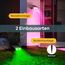 Linkind Bunt Solarlampen für Außen, RGB+Weiß Solar Strahler Garten mit 10 Lichtmodi, Solar Außenleuchte 2 in 1 Montage, Dusk to Dawn IP65 Solarleuchte StarRay für Bäume, Vorgarten, Hof, 2 Stück