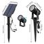 NATPOW Solar Gartenleuchte, Gartenstrahler Solar LED Solarstrahler Solarlampen für garten Außen, IP65 Wasserdicht, 2 Helligkeitsstufe Dusk to Dawn Gartenbeleuchtung für Bäume, Hof, Gartenweg(Grün)