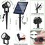 NATPOW Gartenstrahler Solar, Solar Gartenleuchte LED Solarstrahler Solarlampen für garten Außen, IP65 Wasserdicht, 2 Helligkeitsstufe, 6000K Dusk to Dawn Gartenbeleuchtung für Bäume,Gartenweg(4 in 1)