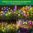 GEARLITE Firefly Solarlampen für Außen Garten 4 Stück, 32 Buntes Led Superhelle Glühwürmchen Weihnachten Aussen Solar, IP65 Wasserdicht Schwingende Garten-Deko für Outdoor Weihnachtsdeko Pathway Yard