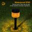 LED Solarleuchten Garten, 4 Stück Solarlampen Außen Deko IP65 Wasserdicht Solar Wegeleuchte für Terrasse, Rasen, Hinterhöfe,Weihnachtsdeko (warmes gelb)