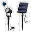 T-SUN Solar Gartenleuchte, 2 Stück Solarstrahler Solarlampen für garten, IP65 Wasserdicht LED Solarlampe mit 2 Helligkeitsstufe, 3 Meter Kabe,Auto-on/off für Bäume,Sträucher,Gartenweg(3000K Warmweiß)