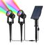 CORESLUX Gartenleuchten Solar RGB Gartenbeleuchtung Außen Farbverändernde IP65 Wasserdicht Gartenleuchte Solarlampen für Außen Garten Yard Rasen Pfad 2 in 1