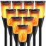 Solarlampen für Außen Gartenfackeln,10Stück 2Modi Solarleuchten für Draußen,IP65 Winterfest Fackeln Lampe Gartenleuchten,Solar Bodenleuchten Aussen mit Realistischen Flammen Auto EIN/Aus für Weg,Rasen