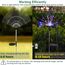 yowin Solarleuchten für Außen 2 Stück 120 LED Garten Solarlampen, 8 Modi Feuerwerk Gartenleuchten Wetterfest Pusteblume Gartenstecker für Balkon Blumenkästen Terrassen Deko - Mehrfarbig
