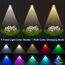 Anmossi Solarlampen für Außen Garten,4 Stück Wasserdichte Solarleuchten Garten Dekoration,Kaltweiß/Neutrallicht/Warmweiß/RGB,10 Modus Solarzaunleuchten für Terrasse,Stufen und Treppen