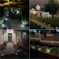 Caldarax 8 Stück Solar Bodenleuchten Aussen für Garten, 8 LEDs Solar Gartenleuchte IP65 Wasserdicht, LED Boden Solarleuchten Edelstahl für Garten Rasen Patio Gehweg Auffahrt(Kaltweiß)