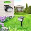 WELALO RGB Solarstrahler für Außen, Farbig Solarlampen für Außen Garten, Bunt Solarleuchten, IP65 Wasserdicht Solar Gartenleuchte für Hof Garten Garage Weg (RGB, 2er Pack)