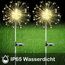 XVZ Solarlampen für Außen Garten, 2 Stück 150LED Solar Feuerwerk Licht, Solarleuchten Gartendeko für Außen Wasserdicht 2 Modi für Rasen, Weg, Terrassen, Balkon, Weihnachten Deko - Warmweiß