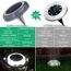 SUBOSI 4pcs Solar Bodenleuchten Aussen 8 LEDS IP68 Wasserdicht Solarleuchten Solarlampen Gartenleuchten für Außen, Solarlicht Garten Licht für Rasen, Weg Hof, Einfahrten,4000K Weiß