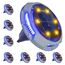Ansody Solar Bodenleuchten Aussen 8 Stück, 6+4 LEDs Solarlampen für Außen Gartenleuchte mit Upgrade Solarpanel IP65 Wasserdich Led Solarleuchten Garten für Rasen/Auffahrt/Gehweg/Patio