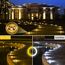 Quntis IP68 Solar Bodenleuchten Außen 4Pack Aluminium Solar Deck lights Outdoor Waemweiß/Kaltweiß, 20 Tonnen belastbar, Wasserdichte Solarlampen Solarleuchten Bodenstrahler für Garten Weg Garage Hof