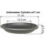 MePla Blumentopf-Untersetzer für Pflanzkübel Cilindro - runder Kunststoff-Unterteller - wetterfestes Pflanzgefäß - UV-beständig - Ø 17 cm (Innen: ø 13,3 cm) - Anthrazit