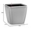 LECHUZA QUADRO Premium LS 21 silber metallic 16128