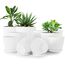 Utopia Home 10er-Pack Blumentopf 18/17/15/13/12 cm Übertopf mit Untertasse Für Küche, Balkon Blumentöpfe mit Untertasse Gartenpflanzen Sukkulenten, für Zimmerpflanzen Weiß.