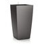 LECHUZA CUBICO Premium 40 anthrazit metallic 18194, 39.5x39.5x75.5 cm