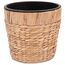 Decorasian Blumentopf rund geflochten aus Seegras mit stabilem Kunststoffeinsatz zum bepflanzen - Pflanztopf - 26cm