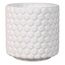 Bloomingville Blumentopf Dot - Dekorative Blumentöpfe für den Innenbereich, Retro-Stil, kreativ, S (12,5 cm Ø), Weiß, Keramik