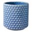 Bloomingville Blumentopf Dot - Dekorative Blumentöpfe für den Innenbereich, Retro-Stil, kreativ, M (15,5 cm Ø), Blau, Keramik