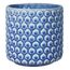 Bloomingville Blumentopf Dot - Dekorative Blumentöpfe für den Innenbereich, Retro-Stil, kreativ, S (12,5 cm Ø), Blau, Keramik