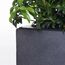 VIVANNO Pflanzkübel Fiberglas Block Frostsicher - 40x40x40 cm - Steinoptik Anthrazit - Blumenkübel Quadratisch für Draußen und Drinnen